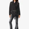 Asymmetric Jacket 100% Leather Masha Popova