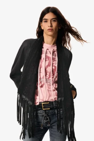 Asymmetric Jacket 100% Leather Masha Popova