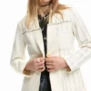 Asymmetrical Striped Blazer