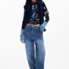 Bicolor Floral T-Shirt