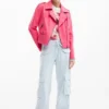 Biker Jacket Leather Effect