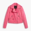 Biker Jacket Leather Effect