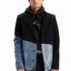 Bimaterial Denim Blazer