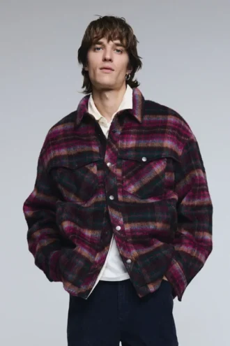 Checked Jacket with Pockets