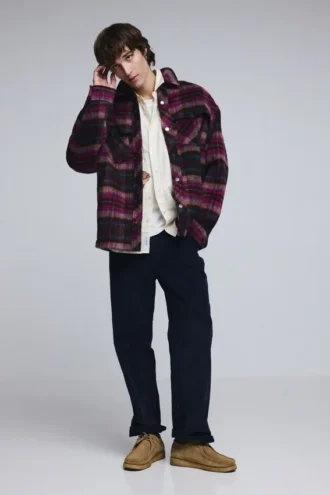Checked Jacket with Pockets