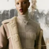 Checked Turtleneck Sweater