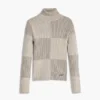 Checked Turtleneck Sweater