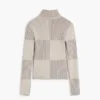 Checked Turtleneck Sweater