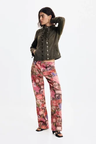 Cotton Jacket with Zipper