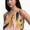 Crinkled Effect Midi Dress