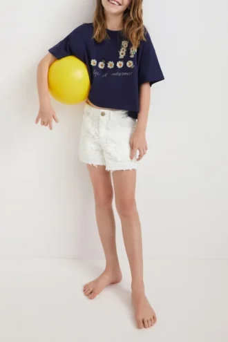 Cropped Daisy T-Shirt