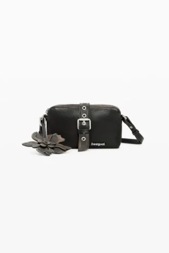 Crossbody Wallet Floral Appliques