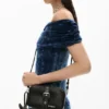 Crossbody Wallet Floral Appliques