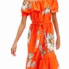 Daisy Ruffle Midi Dress