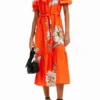 Daisy Ruffle Midi Dress