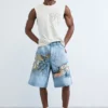 Denim Bermuda Patches