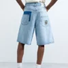 Denim Bermuda Patches