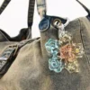 Denim Charm Bag