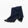 Denim Flap Ankle Boot