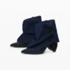 Denim Flap Ankle Boot