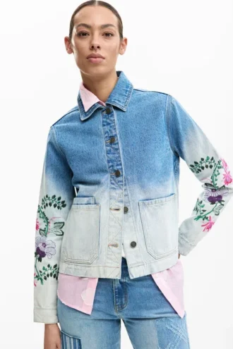 Denim Jacket Flowers
