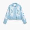 Denim Jacket with Embroidery