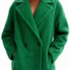 Double-Breasted Boucle Coat