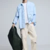 Double Waist Ripped Trousers
