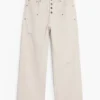 Double Waist Ripped Trousers