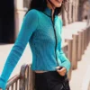 Double Zip Knit Jacket