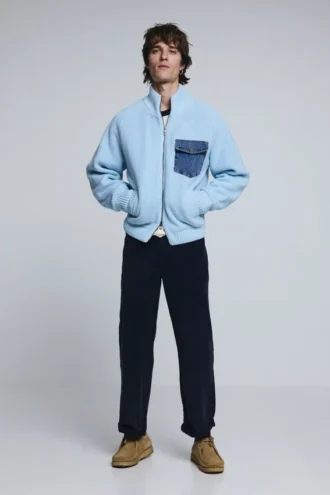 Double Zipper Knit Sweater