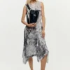 Draped A-Line Dress