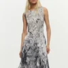 Draped A-Line Dress