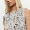 Draped A-Line Dress