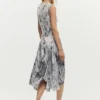 Draped A-Line Dress
