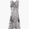 Draped A-Line Dress