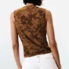 Draped Sleeveless T-Shirt