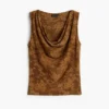 Draped Sleeveless T-Shirt