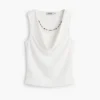 Draped Sleeveless T-Shirt