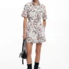 Dress with Drawn Flowers