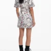 Dress with Drawn Flowers