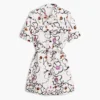 Dress with Drawn Flowers