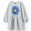 Dress with Flower Illustration