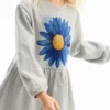 Dress with Flower Illustration