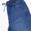 Elastic Long Denim Trousers