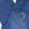 Elastic Long Denim Trousers