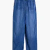 Elastic Long Denim Trousers