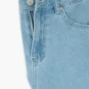 Embroidered Denim Bermuda