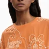 Embroidered Flowers T-Shirt