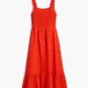 Embroidered Midi Dress